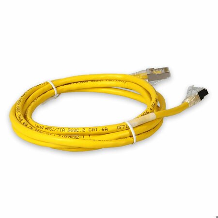 Add-On 10FT RJ-45 MALE TO RJ-45 MALE SHIELDED STRAIGHT YELLOW CAT6A STP PVC COPPER ADD-10FCAT6AS-YW